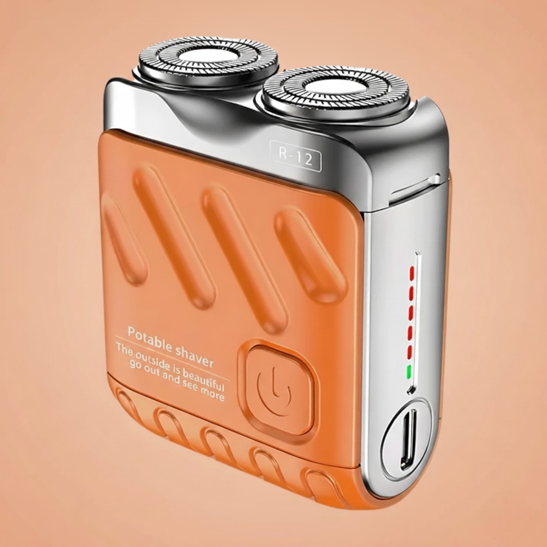 Rotary Electric Shaver – Dual-Ring Blades