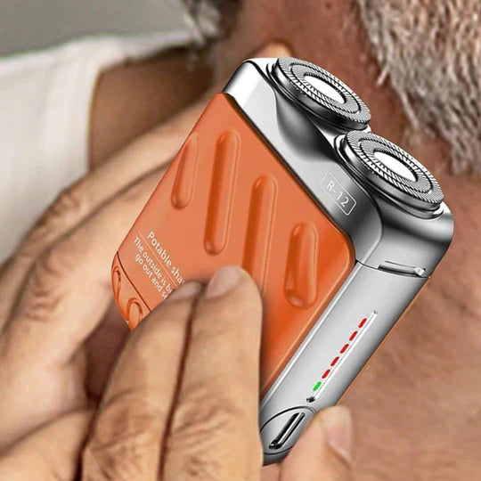 Rotary Electric Shaver – Dual-Ring Blades