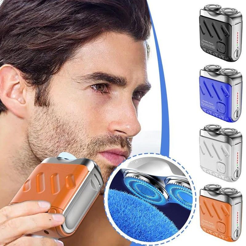 Rotary Electric Shaver – Dual-Ring Blades